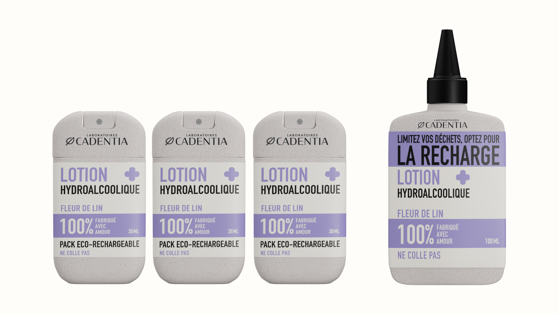 Pack trio+ – Lotion hydroalcoolique – Fleur de lin